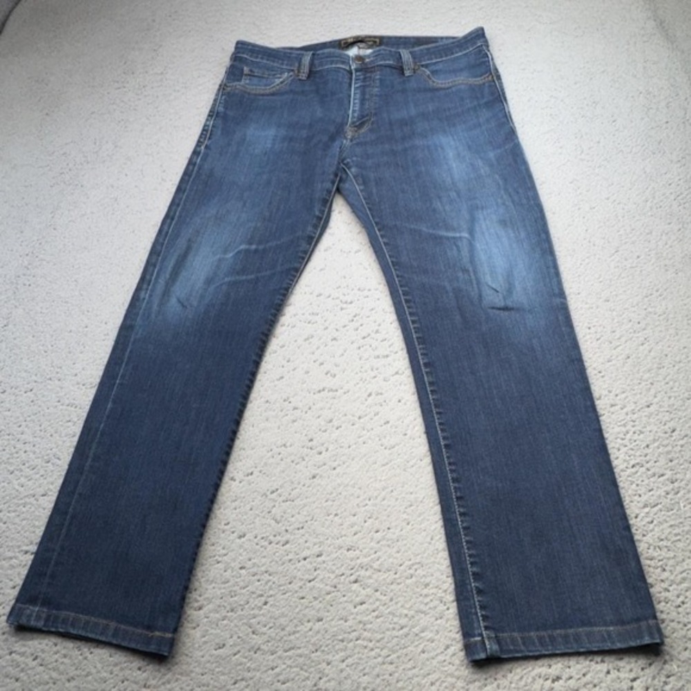 34 Heritage Jeans Mens 35 Blue Medium Wash Straight Denim Stretch‎ Charisma